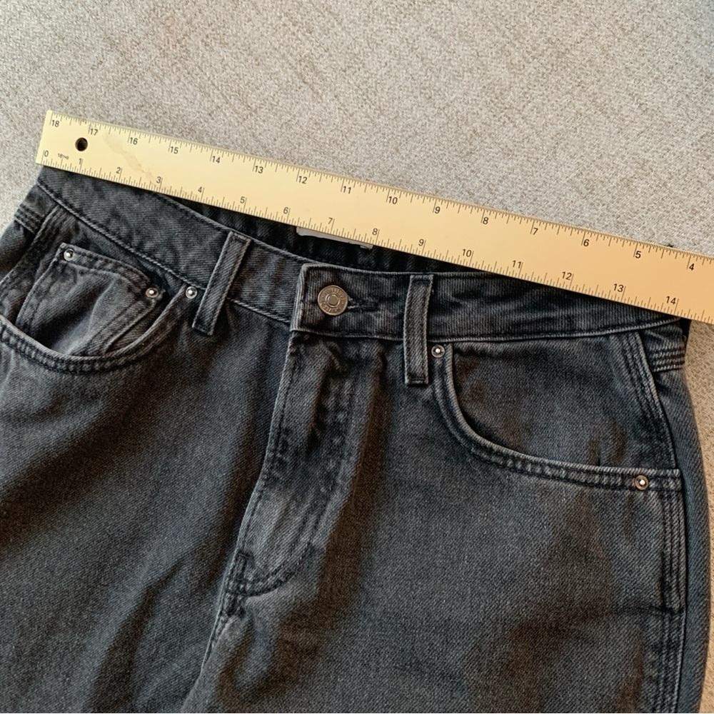 NWOT Forever 21 Dark Gray Wash High-Waisted Wide Leg Jeans - Picture 10 of 14